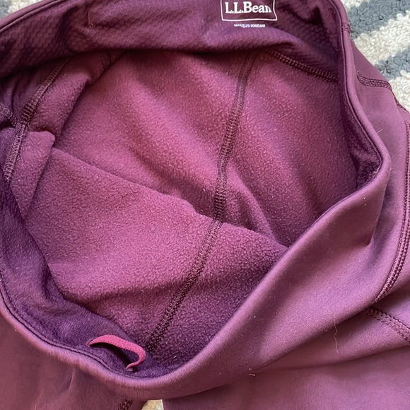 LL Bean PrimaLoft ThermaStretch Fleece Pocket Tights, Mid-Rise TALL - Picture 6 of 10